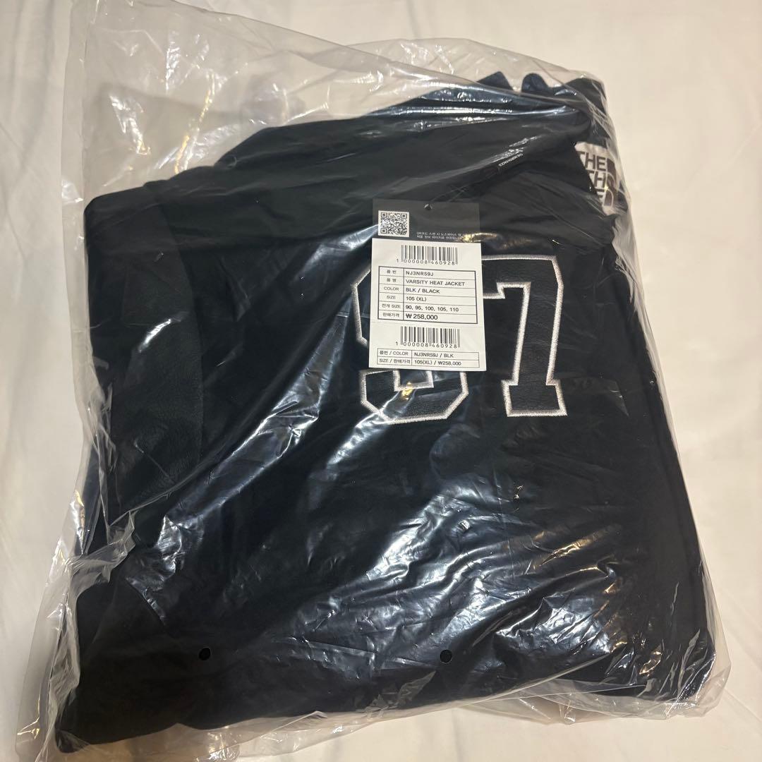 新品未使用♡韓国正規品　ノースフェイス　バーシティ　ジャケット　ブラック　XL