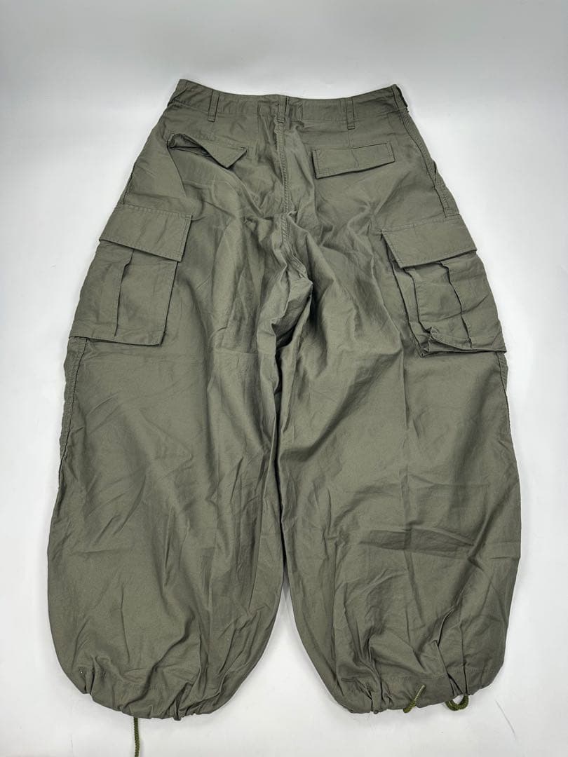 希少/美品/needles/ヒザデル カーゴ パンツ/2/カーキ