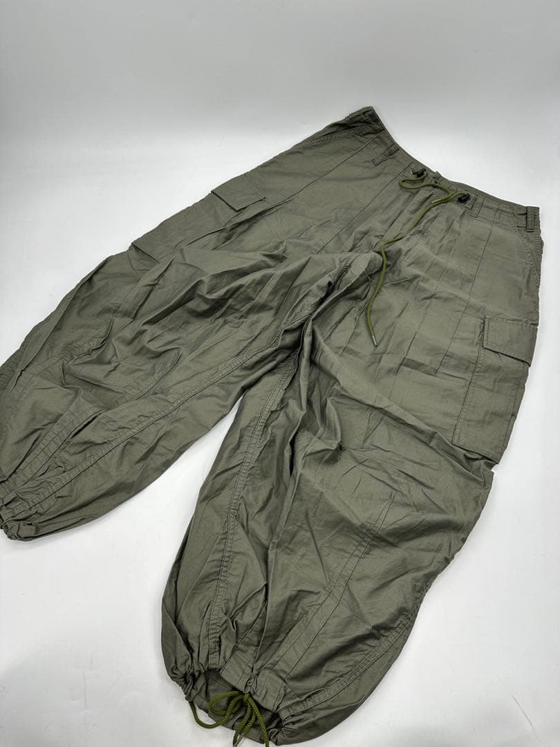希少/美品/needles/ヒザデル カーゴ パンツ/2/カーキ