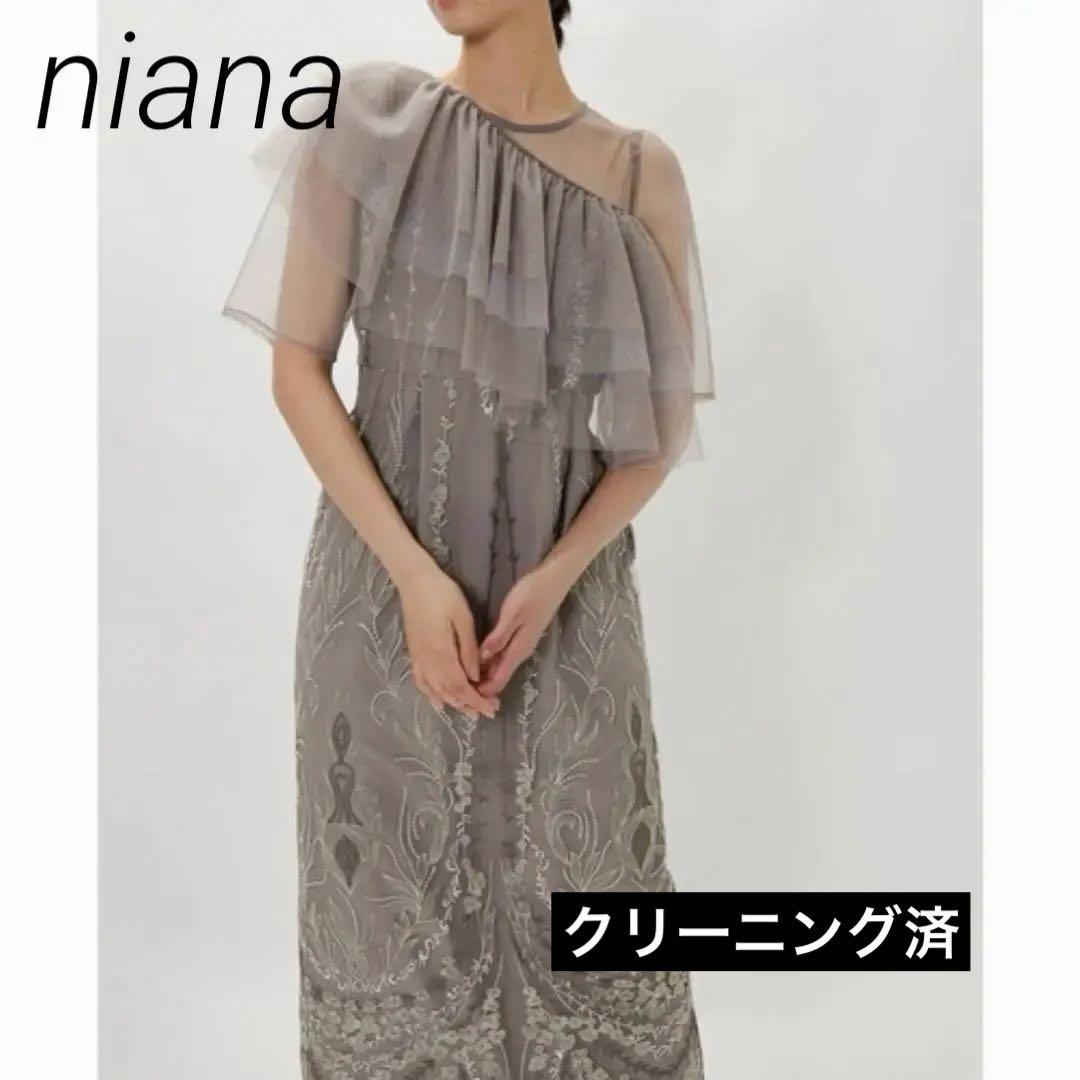 bflat niana マルチケープ刺繍レースドレス 結婚式 二次会 同窓会