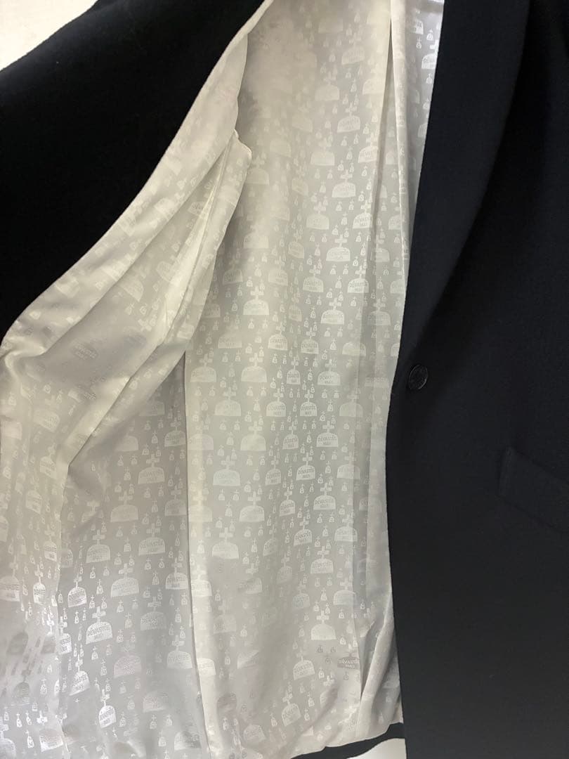 DEVASTEE【ディバステ】 チェスターコート　刺繍　レア　定価10万　黒