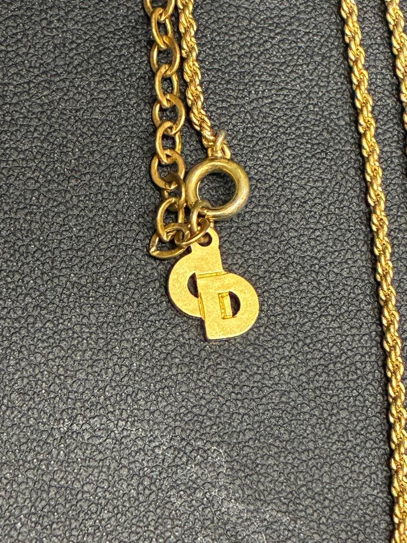 Dior ディオール ラインストーンネックレス