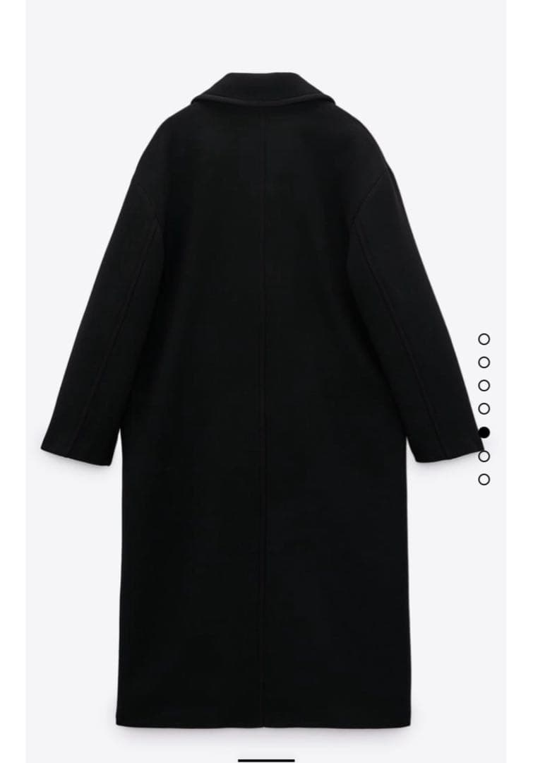 ZARA MANTECOオーバーサイズ ウールブレンドコート xsブラック