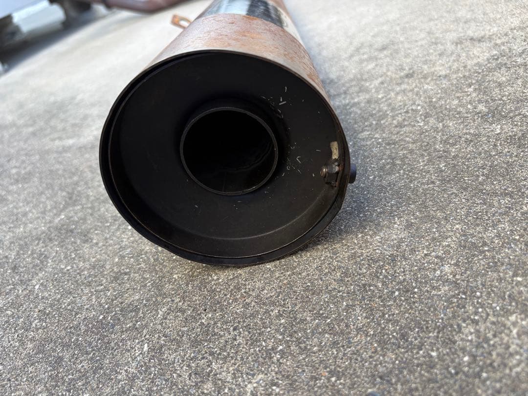 cb250t cb400t ヤシメガ2 メガホンマフラー　素地　美品