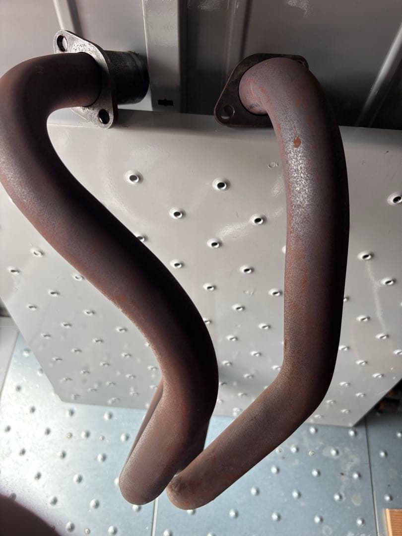 cb250t cb400t ヤシメガ2 メガホンマフラー　素地　美品