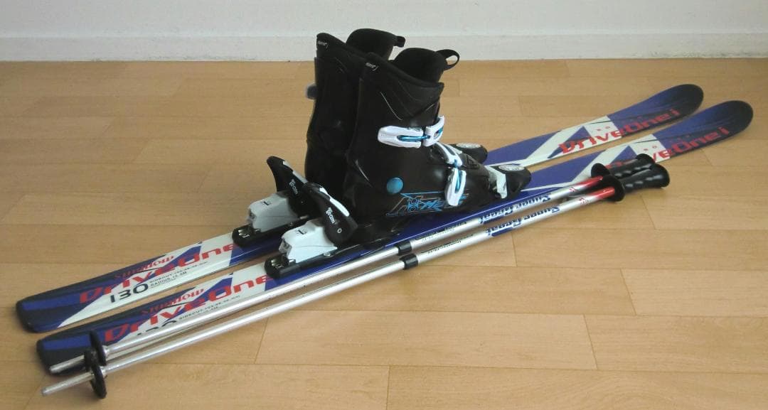 ■■11月限定■送料無料■SWALLOW■子供用スキー4点セット■130/22■