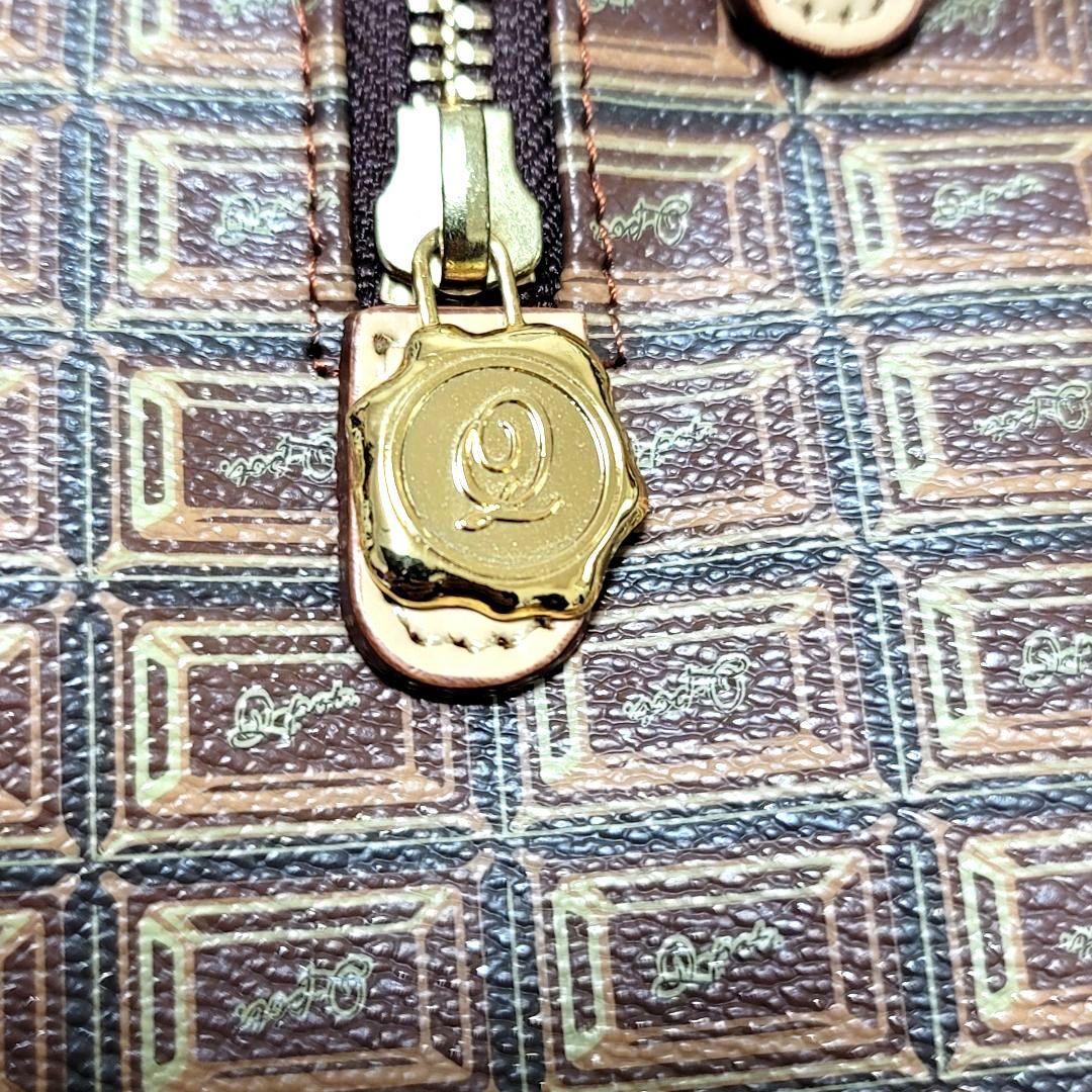 極美品 Q-POT チョコレート 2way ショルダーバッグ ハンドバッグ