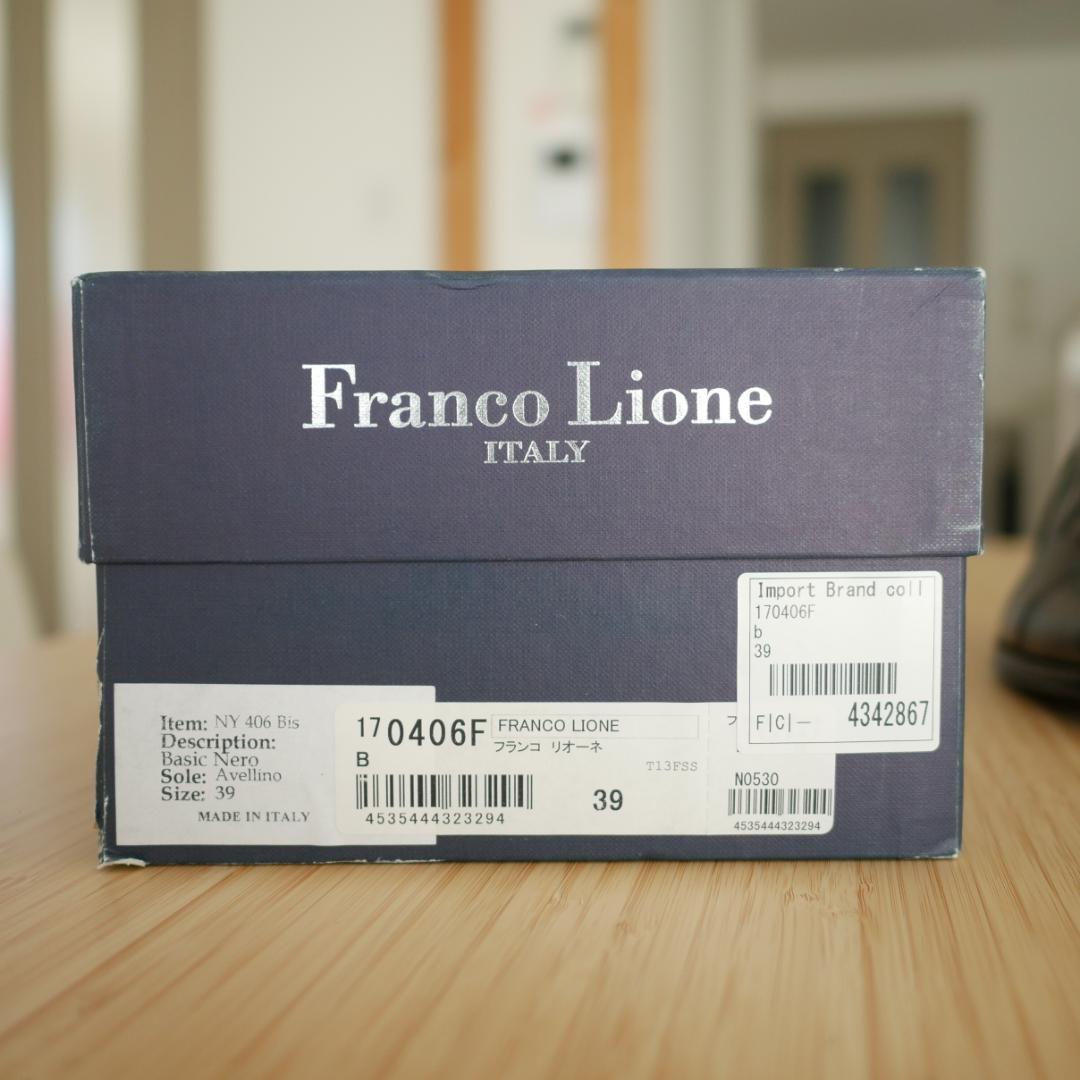 新品未使用 Franco Lione 39号24.5cm イタリア製 革靴 本革