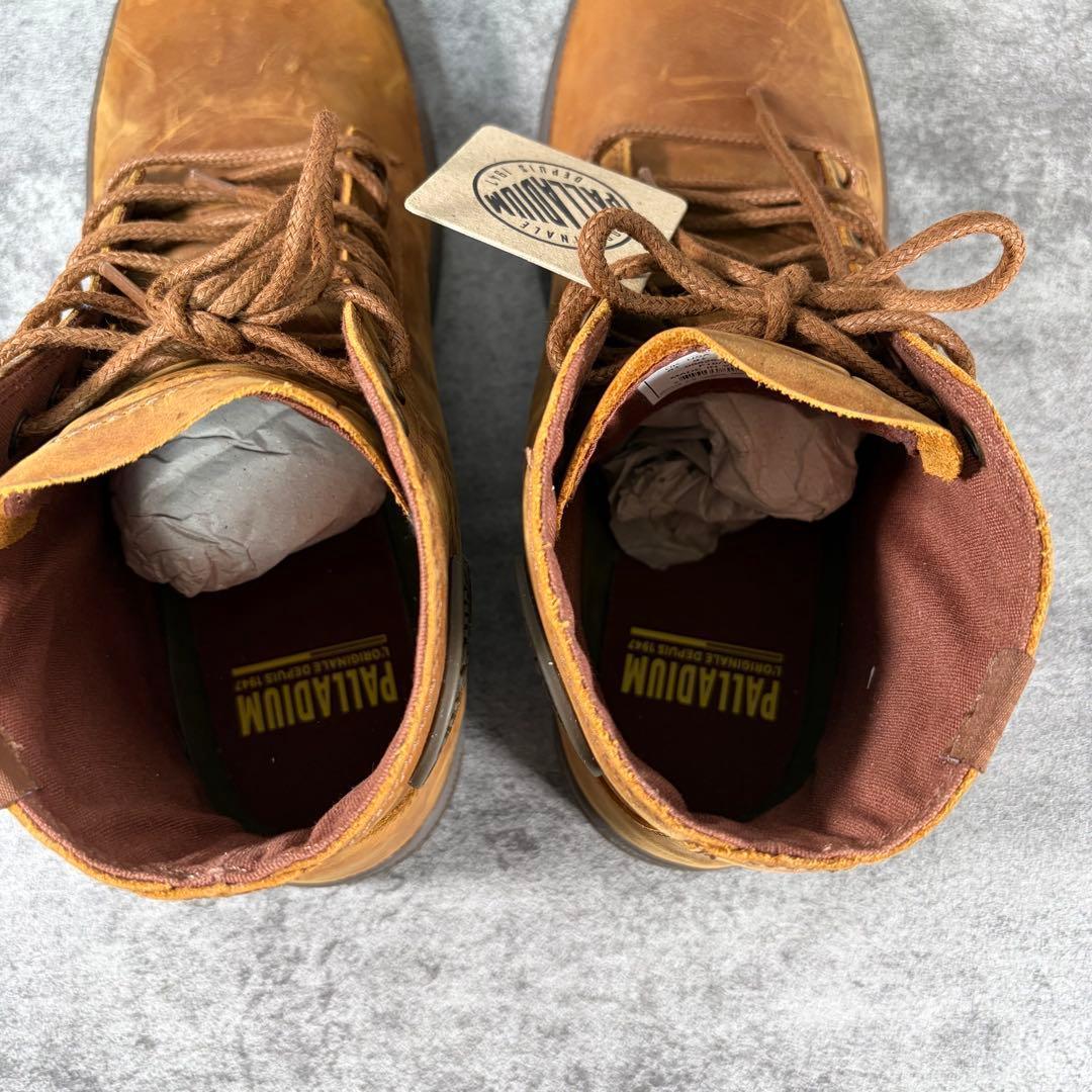 美品 PALLADIUM 　パラディウム　パラボッセ ミッド レザー　ブーツ