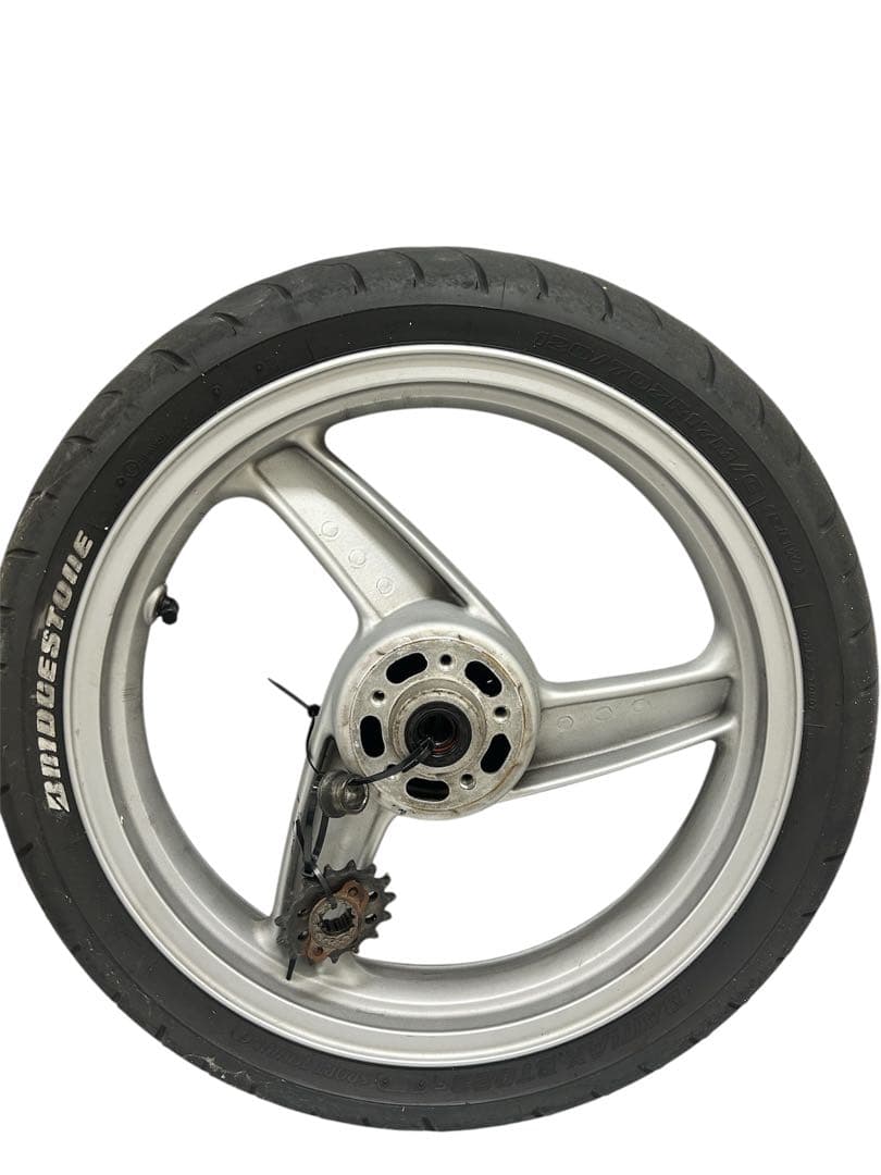 ZRX400実働から取り外し180太足　スイングアーム、前後ホイールその他セット