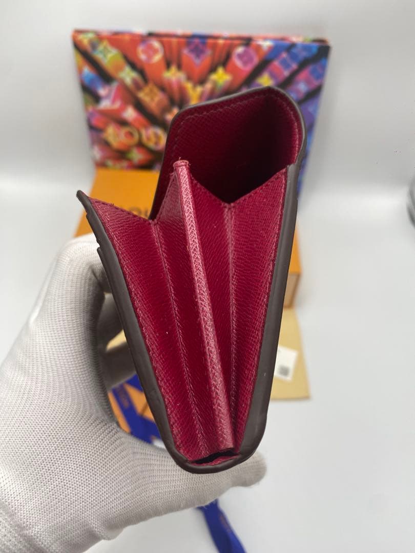 ルイヴィトン モノグラム 新型ポルトフォイユサラ フューシャピンク 長財布