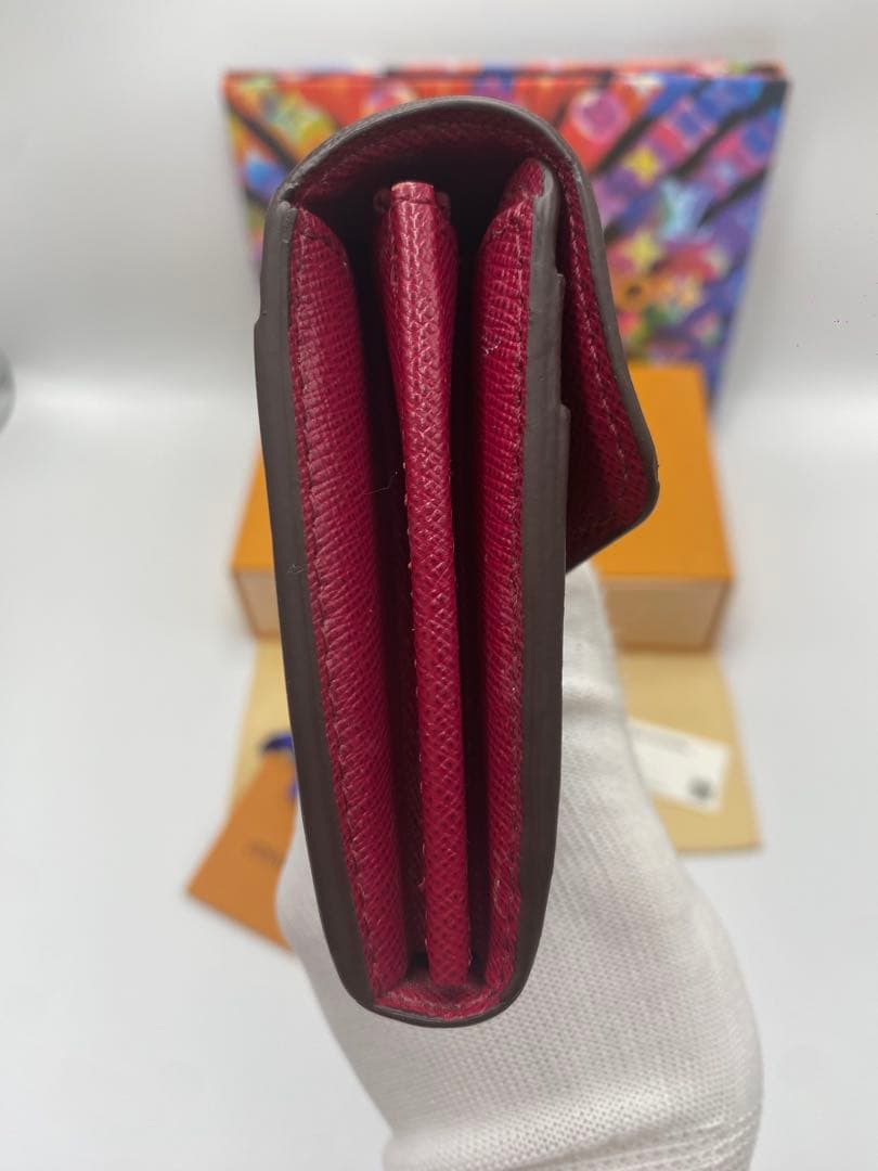 ルイヴィトン モノグラム 新型ポルトフォイユサラ フューシャピンク 長財布