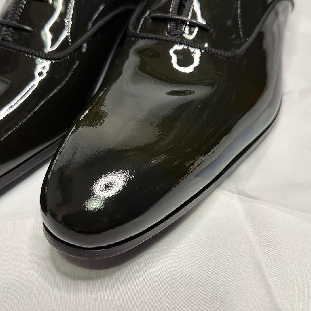 新品未使用☆ランバン☆エナメルシューズ☆ブラック☆本革☆オペラパンプス☆201