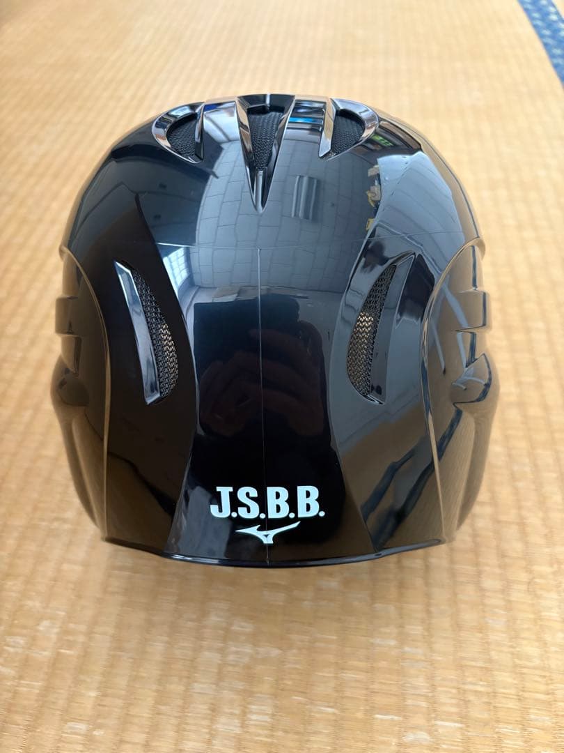 新品 Mizuno ミズノ ヘルメット 2個セット　黒 ブラック ジュニアM・Ｓ