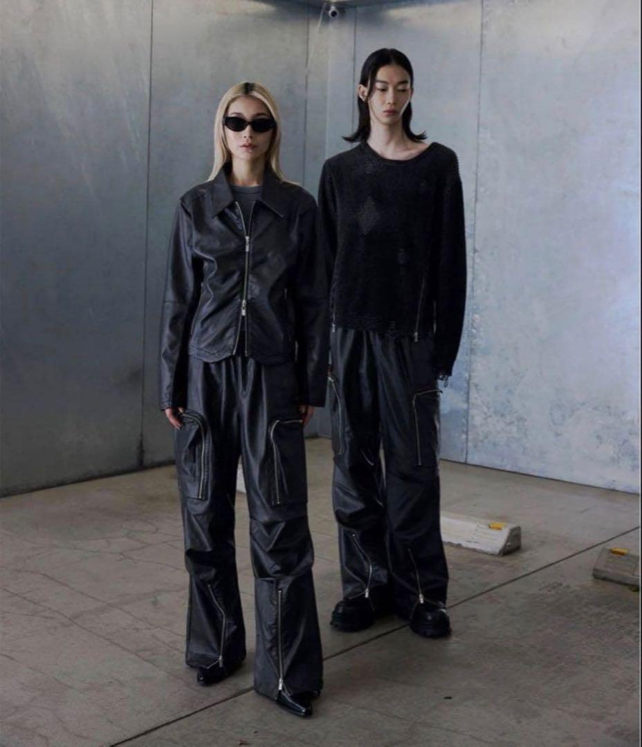 jent louis Zip Leather Pants Mサイズ