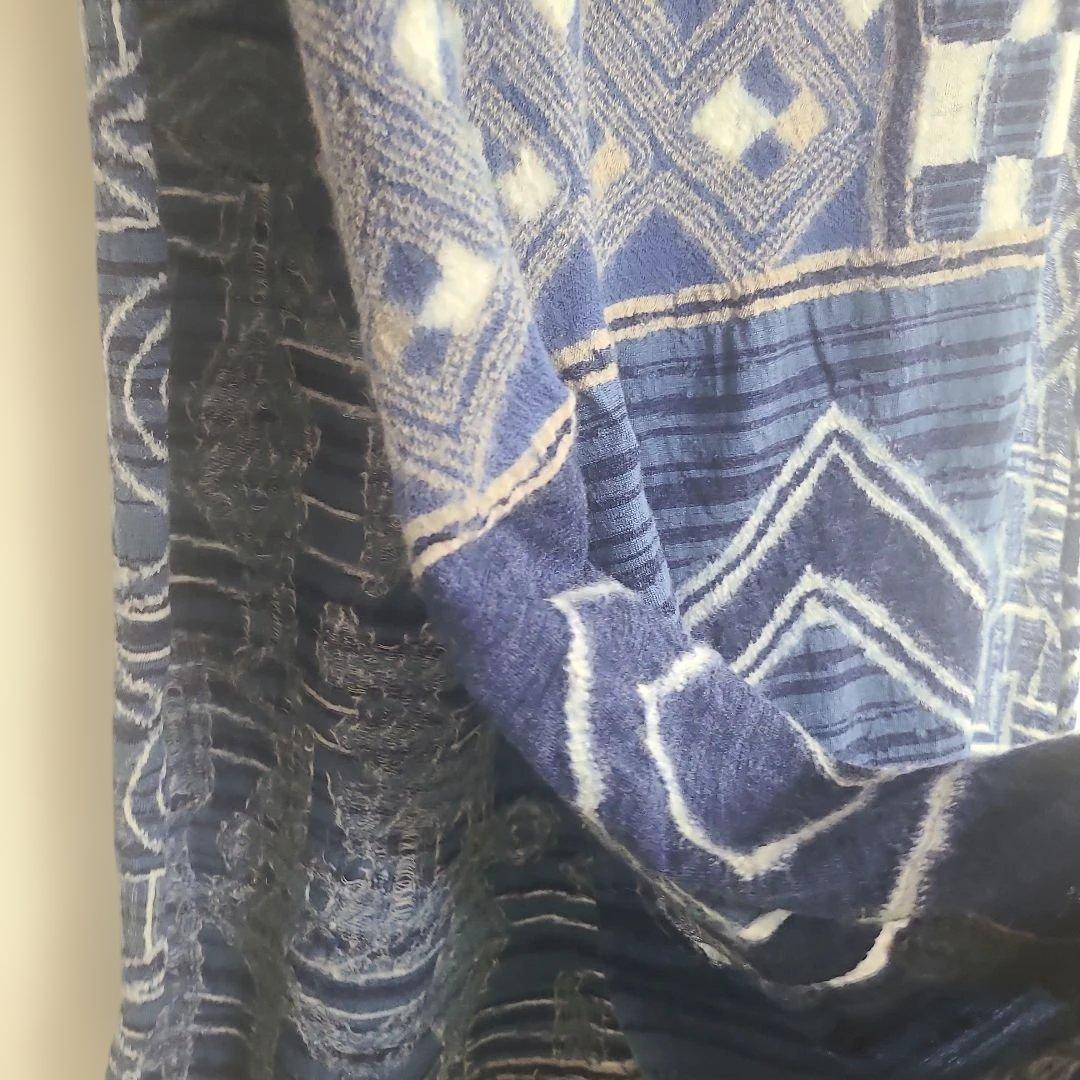 KAPITAL キャピタル　縮絨ウール大盤マフラー パッチワーク2㍍50cm