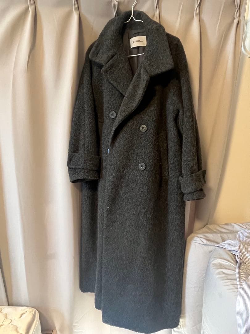 COCO DEAL ダークグレー ロングコート サイズ1