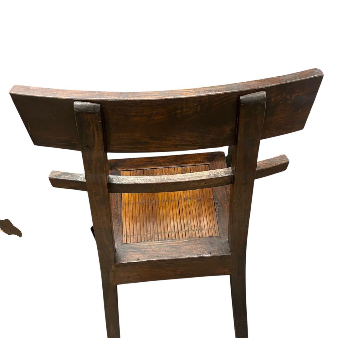 希少　一点物　木製　ダイニングチェア 2脚セット