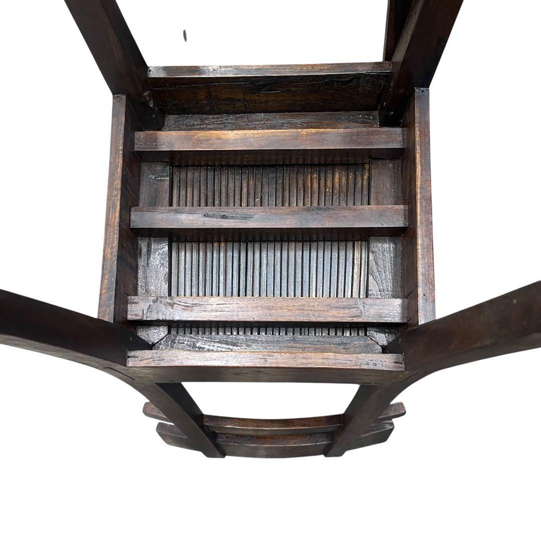 希少　一点物　木製　ダイニングチェア 2脚セット