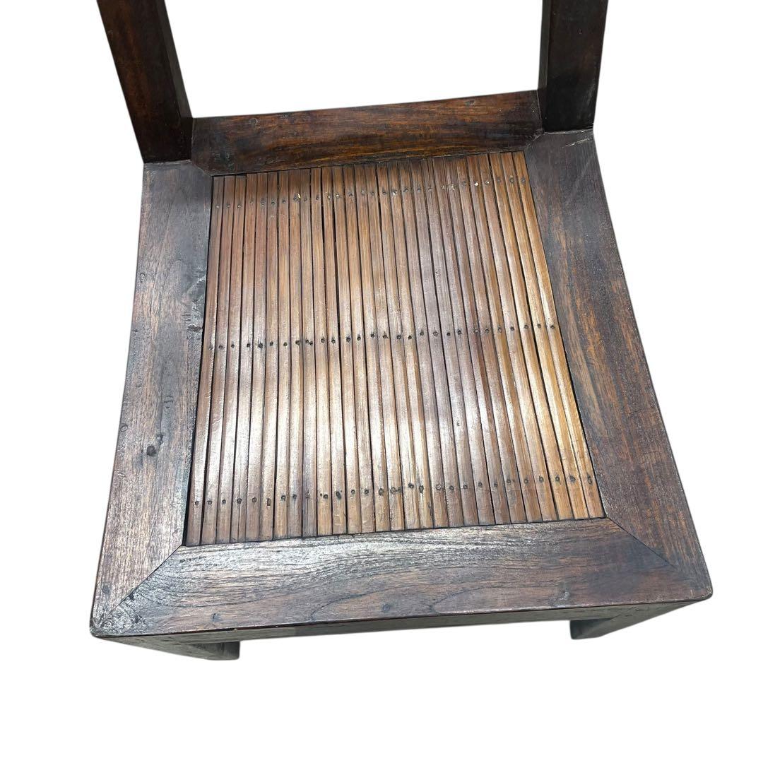 希少　一点物　木製　ダイニングチェア 2脚セット