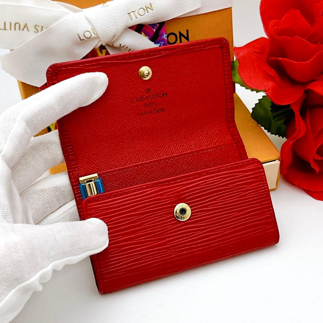 ルイヴィトン　ミュルティクレ　キーケース　エピ　6連　赤　レッド