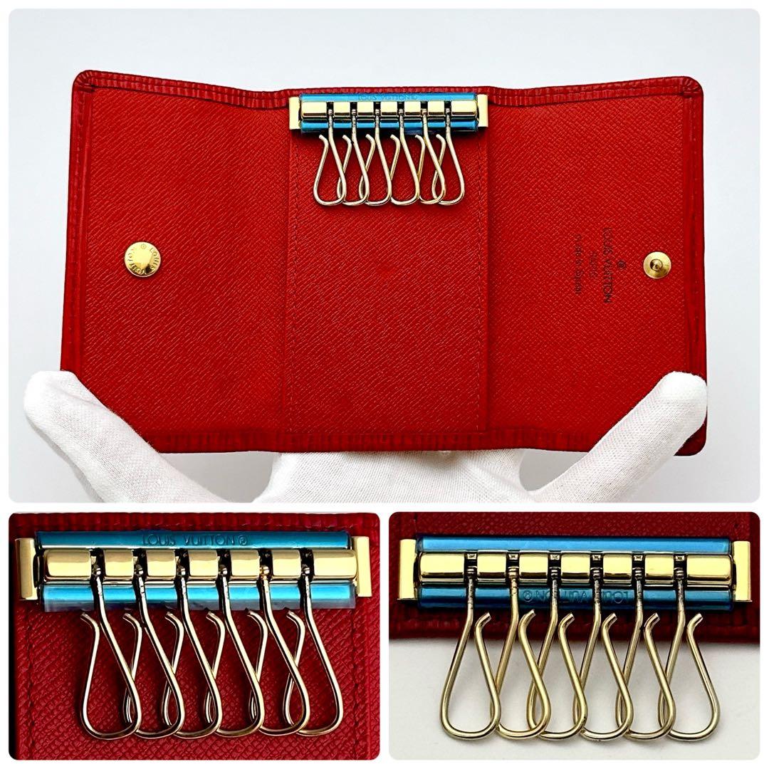 ルイヴィトン　ミュルティクレ　キーケース　エピ　6連　赤　レッド