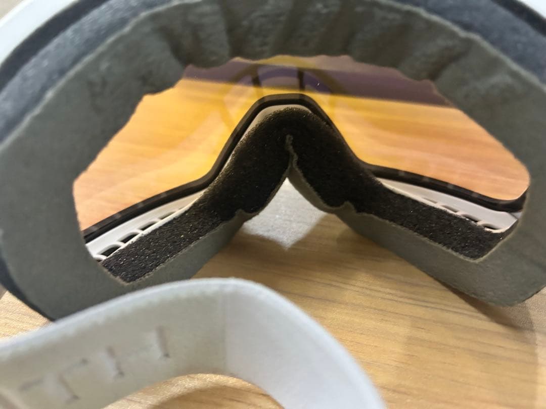 スキー・スノーボードアクセサリー SMITH BLAZER WHITE Blue Sensor Mirror