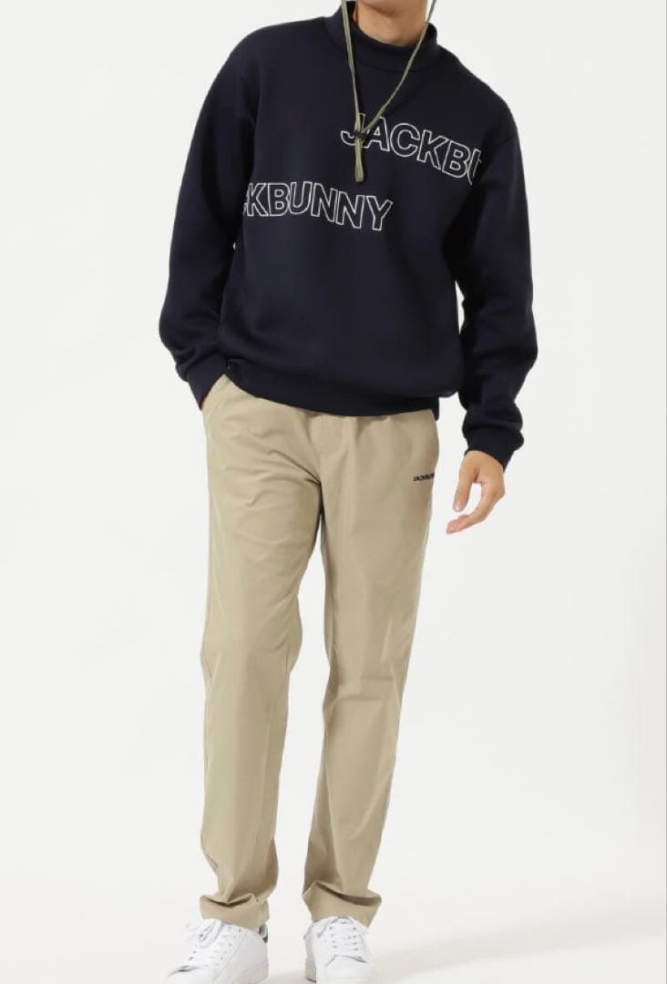 新品 パーリーゲイツ ジャックバニー ポリエステルツイルパンツ(7)3Lベージュ