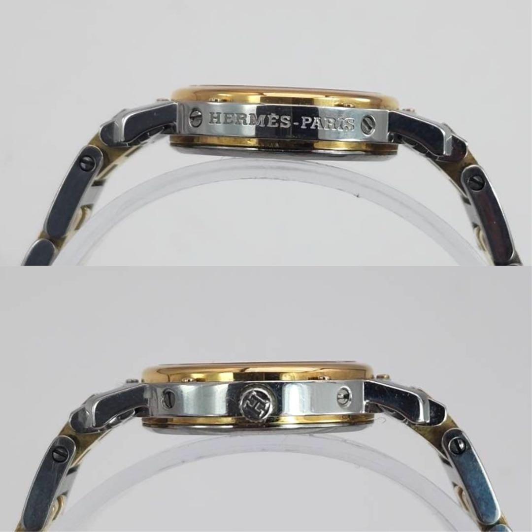 エルメス　クリッパー　コンビ　レディース　デイト　Hベルト　3針　クォーツ