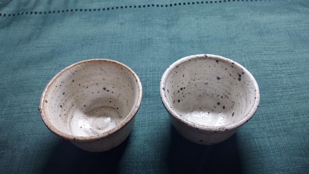 唐津焼隆太窯　中里隆作　粉引盃５点セット