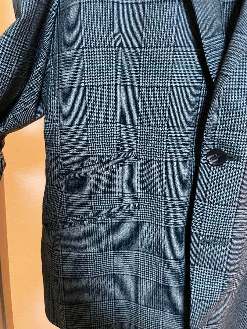 ダンカン　オーダースーツ　グレー　チェック　ペイズリー