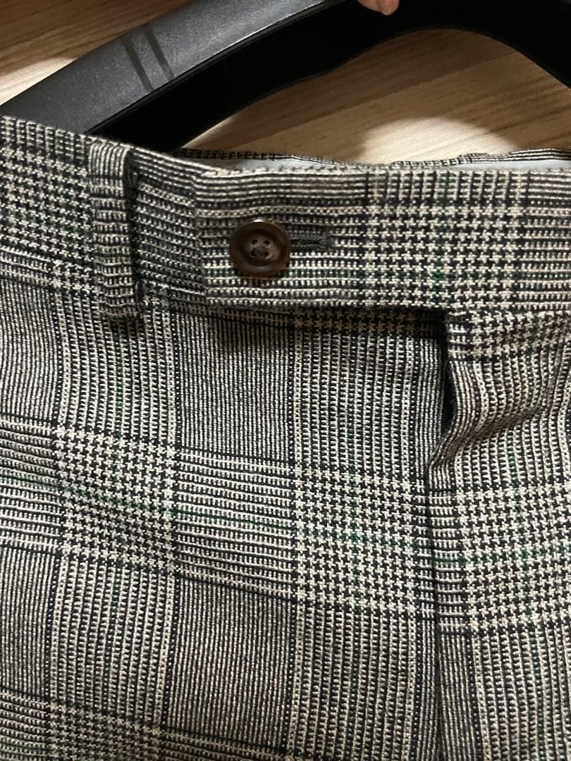 ダンカン　オーダースーツ　グレー　チェック　ペイズリー