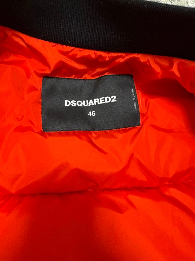 DSQUARED2 MA-1 ビッグタグ　46サイズ　カーキ　美品