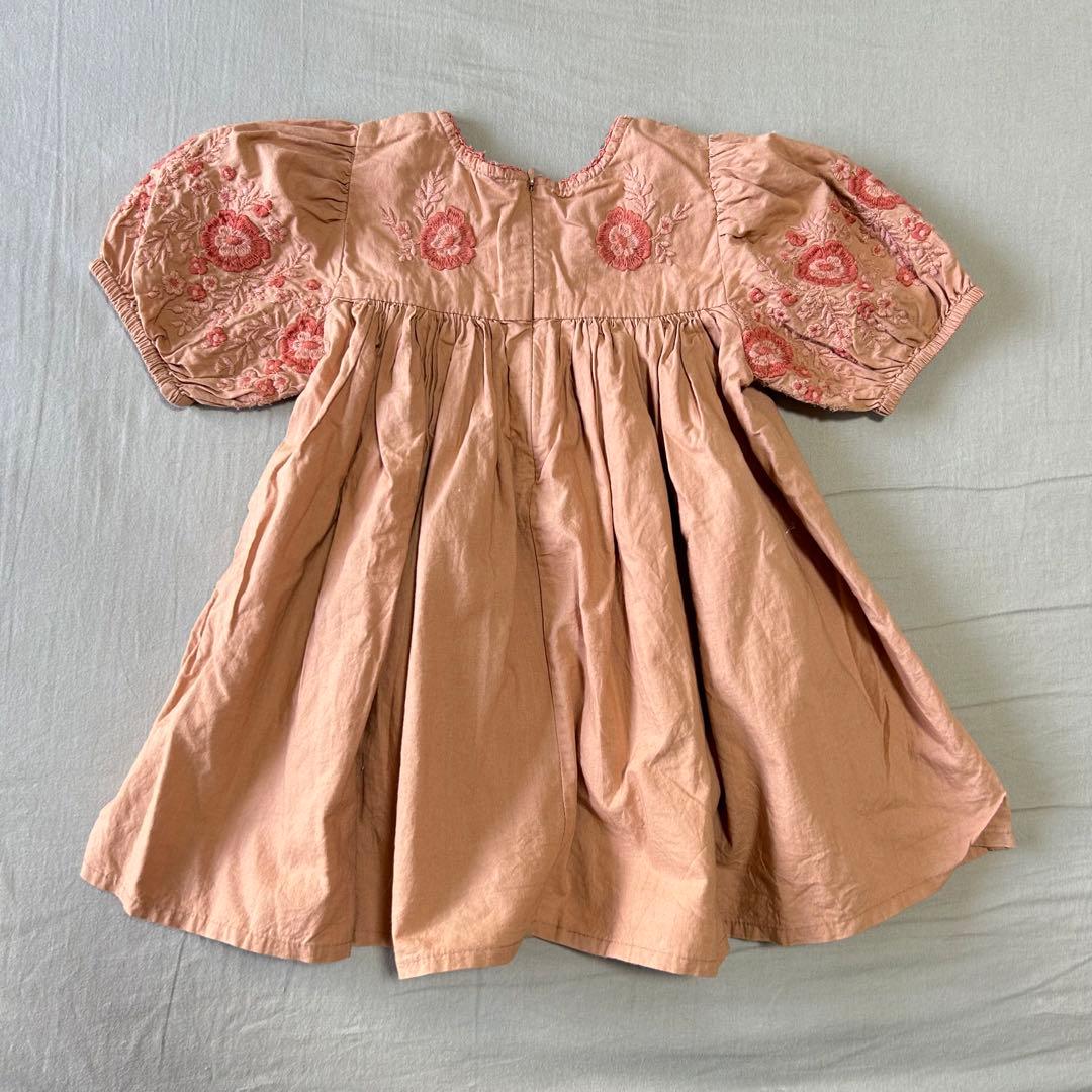 Apolina kids 刺繍ワンピース 2-3y 100