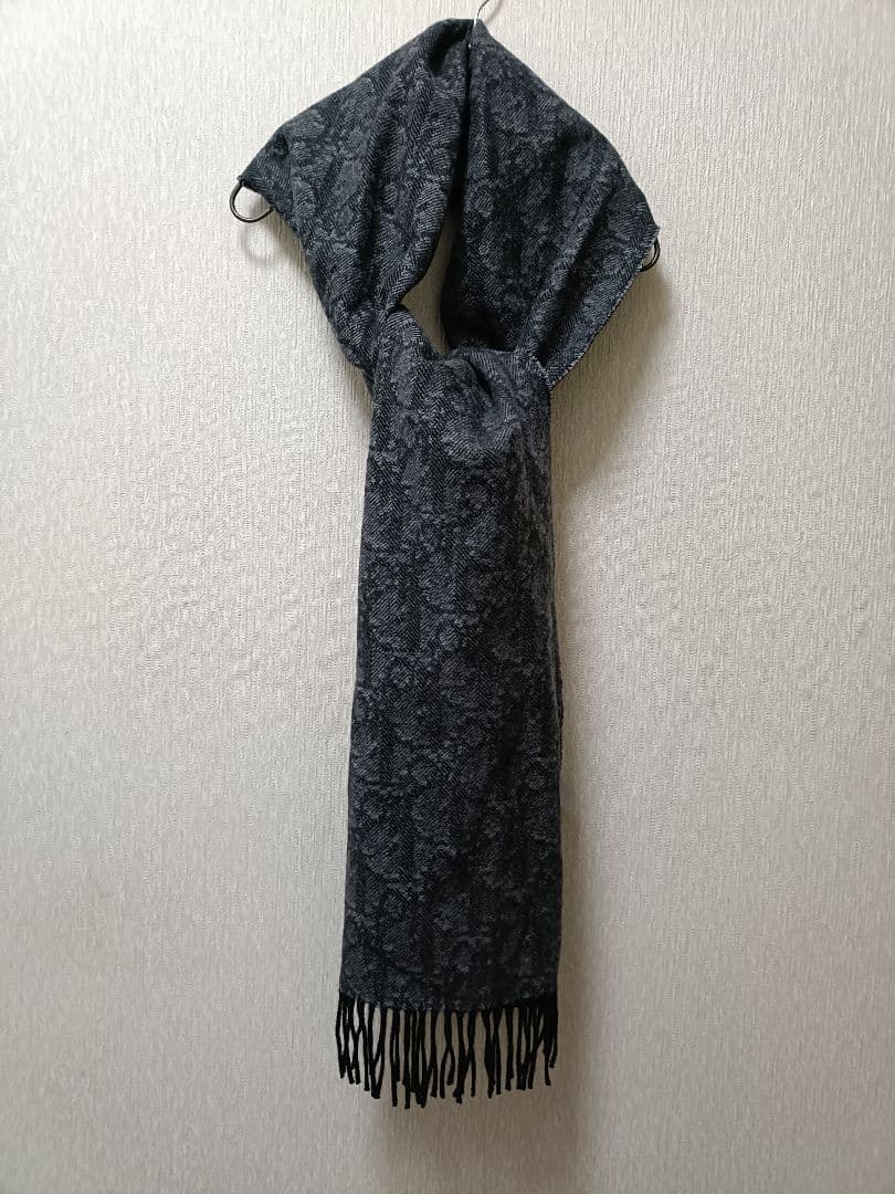 ダブルフェース マフラー ディオール オブリーク カシミヤ & ウール