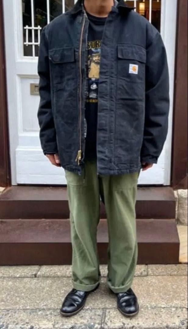 カーハート トラディショナルコート ネイビー サンプリングモデル