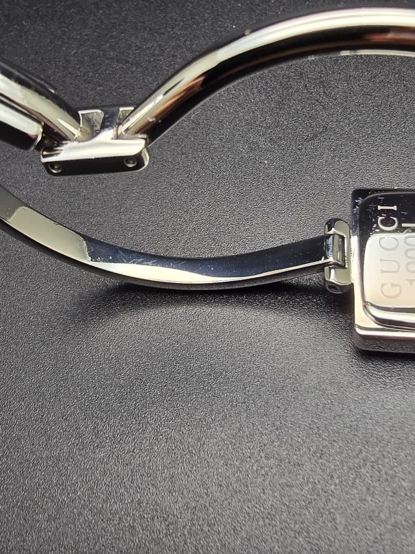 電池交換済 研磨済 グッチ GUCCI 1900L ブルーサンレイ文字盤