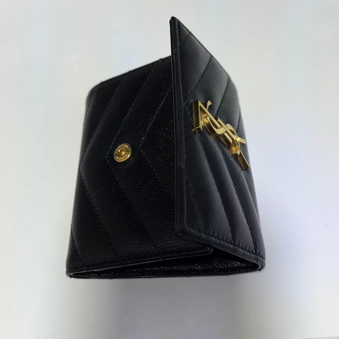 美品　ysl キルティング　サンローラン　キーケース