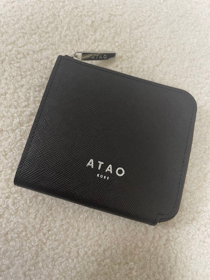 ATAO チェス　ダークブラウン　 二つ折り財布