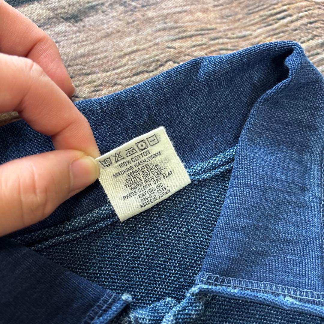 トップス KAPITAL / indigo polo shirts