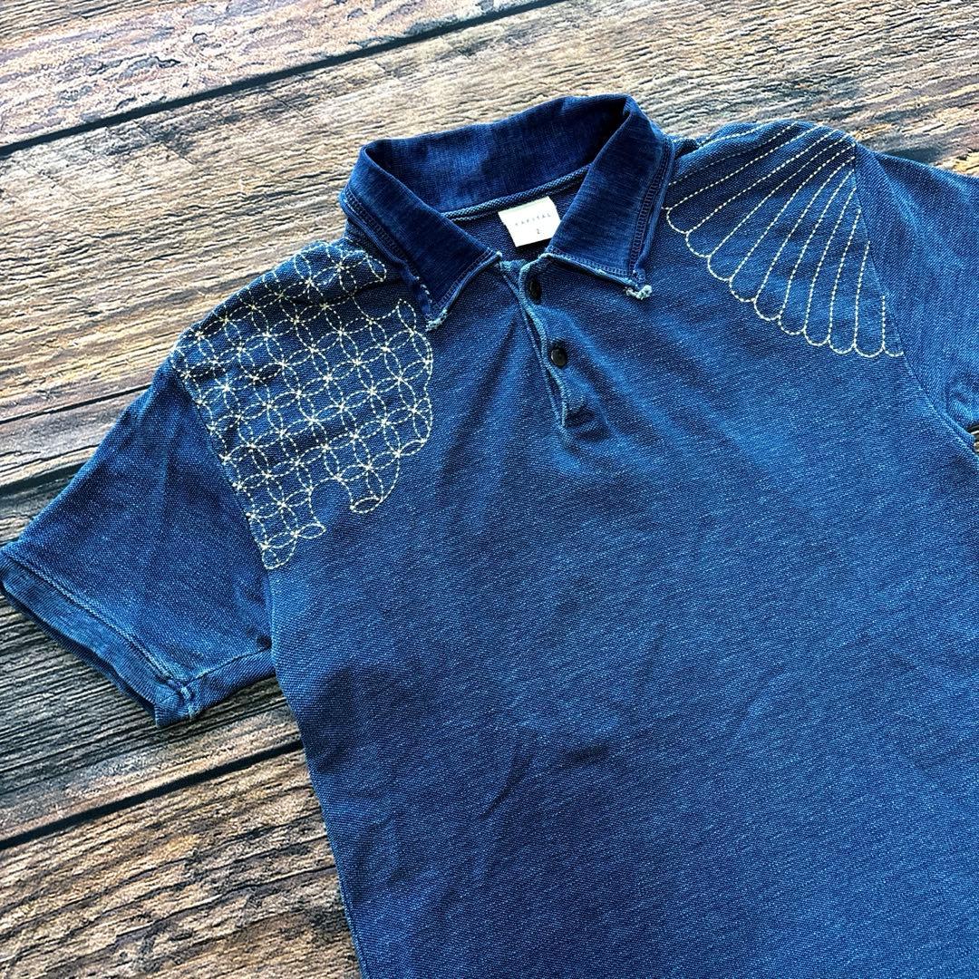 トップス KAPITAL / indigo polo shirts