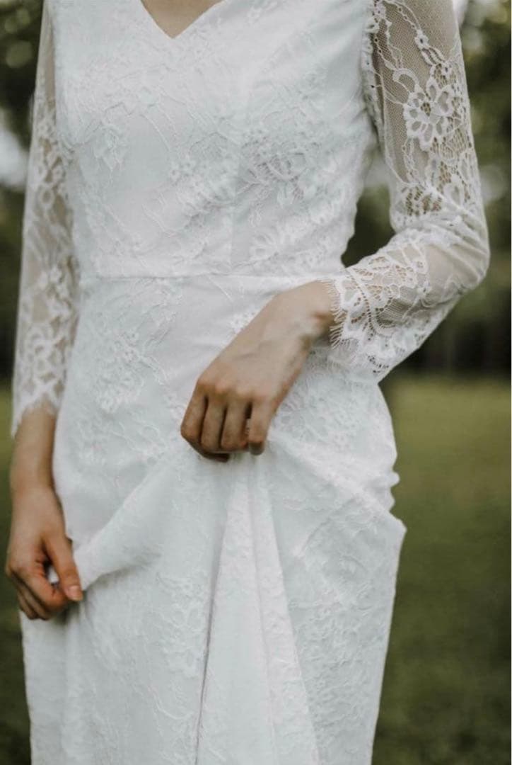 【着画あり】SOLALA (旧FURNA) ウェディングドレス 長袖