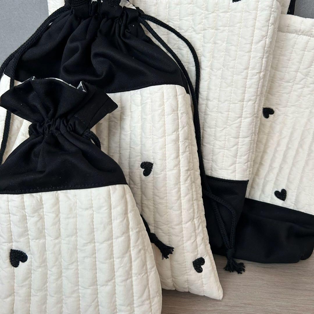 [25107] 入園入学セット/レッスンバッグ/上履き袋/お着替え袋/給食袋