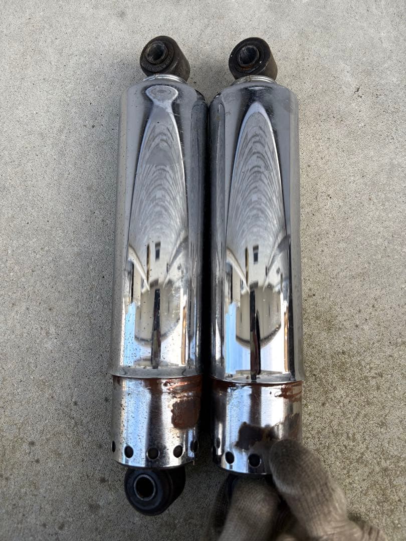 ハーレーダビッドソン　ショベルヘッド　フルカバーリアサス