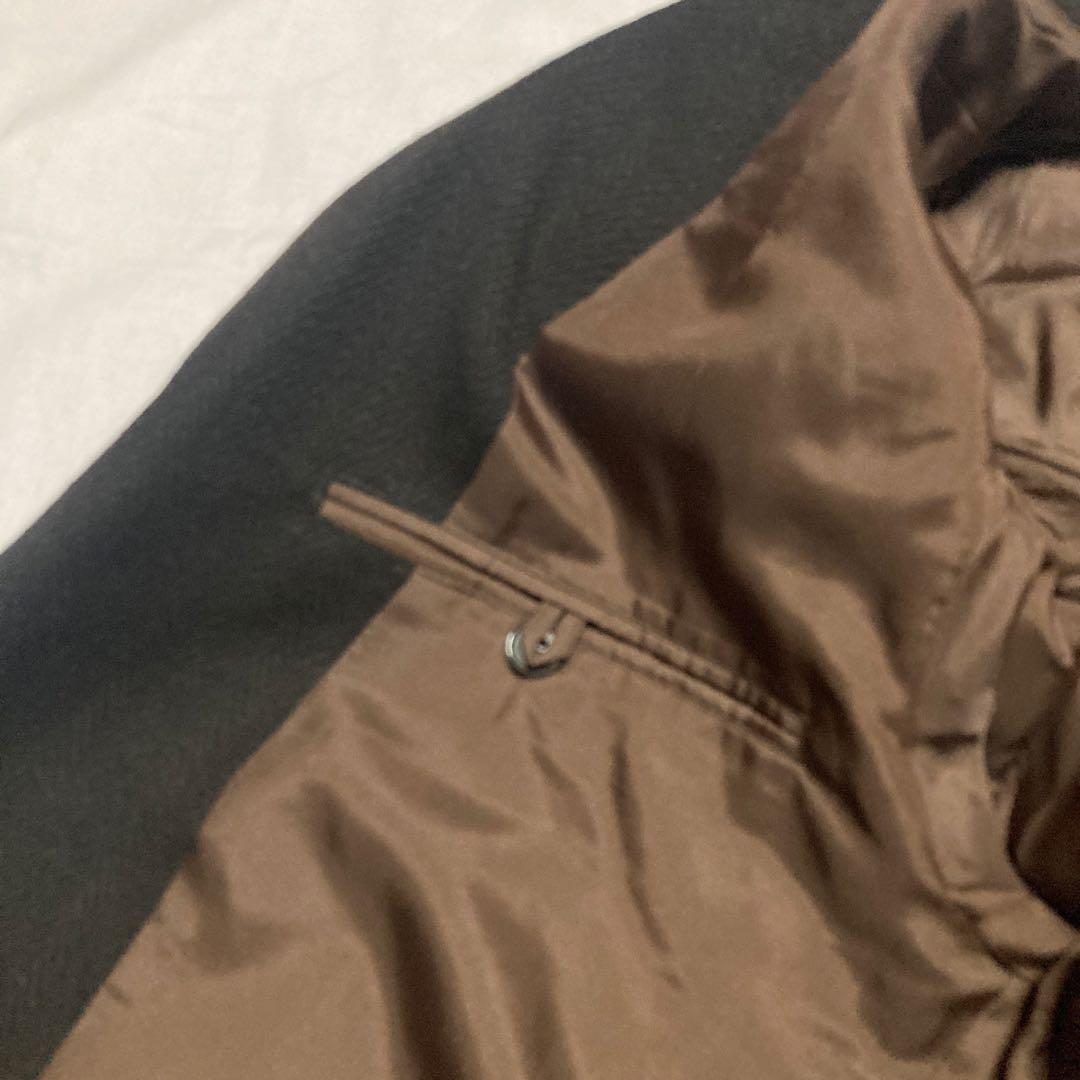 INTERMEZZO ツイードセットアップダークブラウン　ダーバン　ヘリンボーン