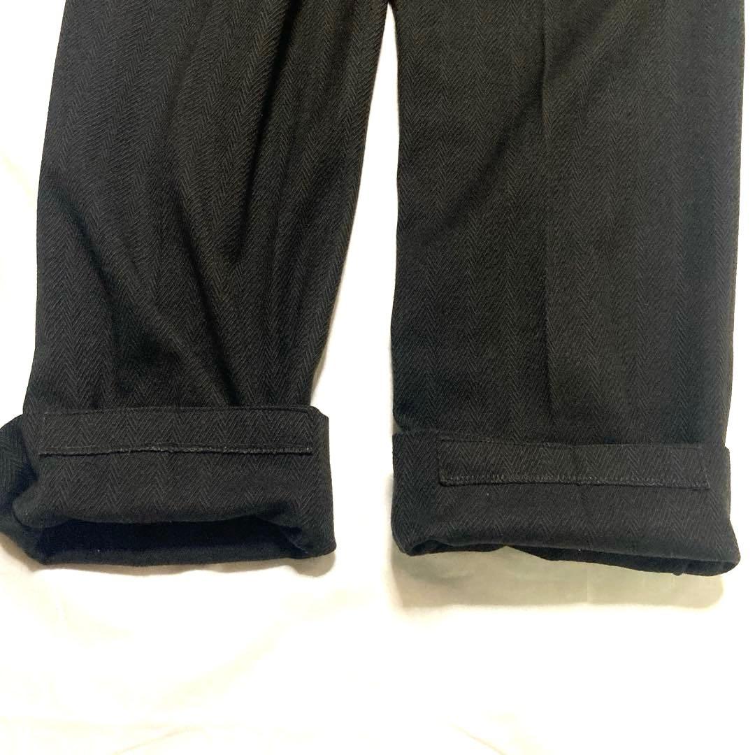 INTERMEZZO ツイードセットアップダークブラウン　ダーバン　ヘリンボーン