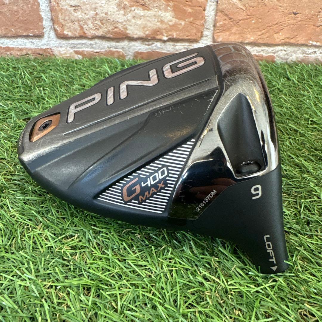 ‼️ピン G400 マックス 9度 ドライバー 1W ヘッドのみ クラウン綺麗‼️