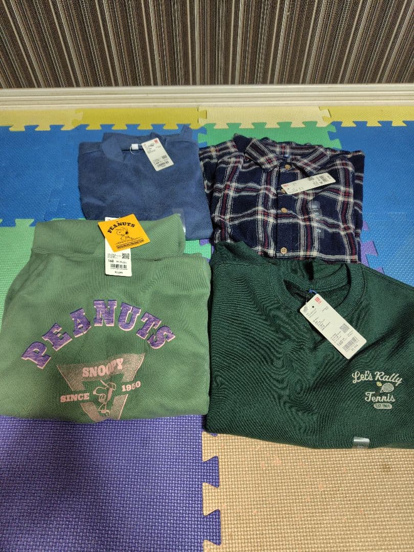 ユニクロ11点！160全部未使用タグ付き！+オマケ付