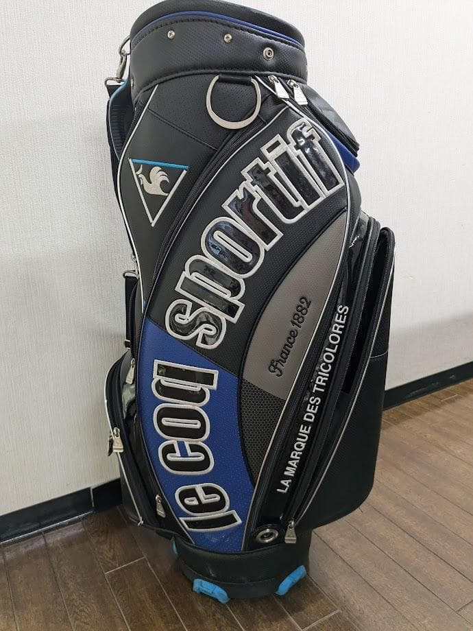 le coq sportif ゴルフキャデイバッグ ブラック/ブルー