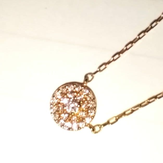 EAU DOUCE4℃　750　サークルネックレス　装飾ダイヤモンド